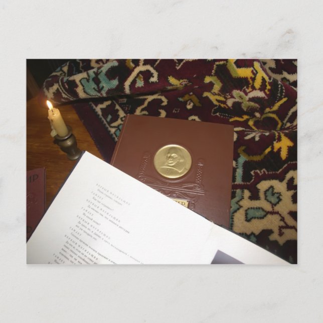 Bokar under förra århundradet helg vykort (Framsida)