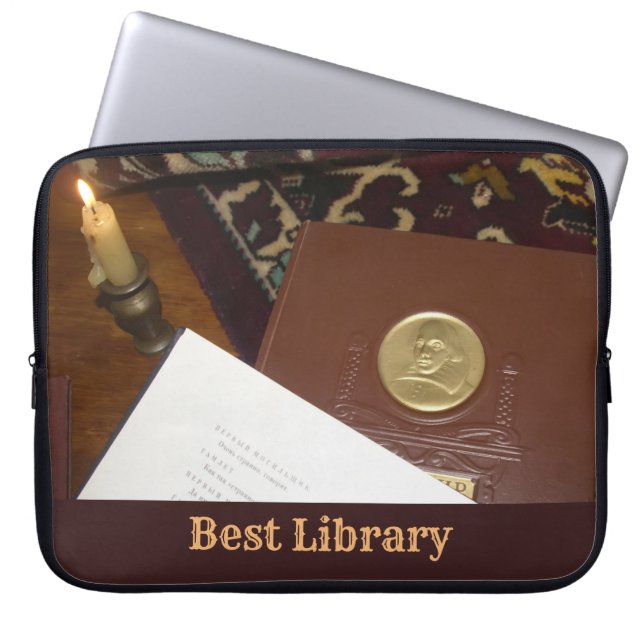 Bokar under förra århundradet laptop fodral (Framsidan)