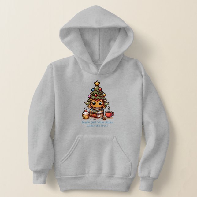 Bokar under kawaii Julgran - Funny Santa T Shirt (Laydown)