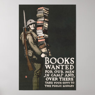 Bokar ville ha vårt Manar i lägret - WW1 Bok-enhet Poster