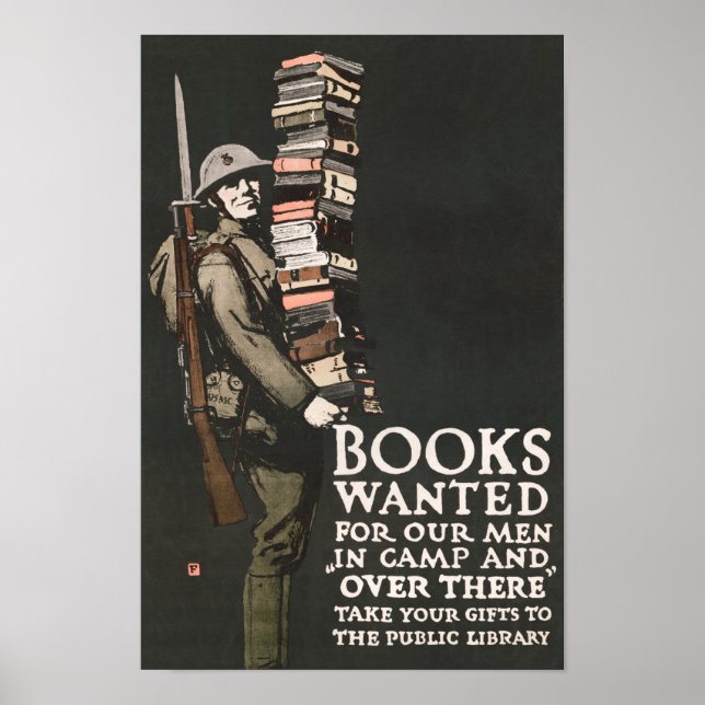 Bokar ville ha vårt Manar i lägret - WW1 Bok-enhet Poster (Framsidan)
