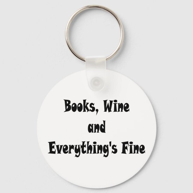 Bokar Vin Allting's Bra Nyckelring  (Framsida)