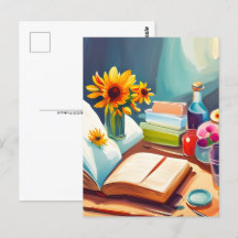 Bokar, vykort för postkorsning