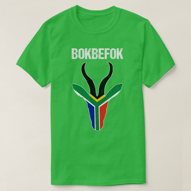 Bokbek South African Rugby Bokke South Afrika Fl T Shirt (Design framsida)