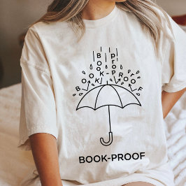 Bokbevis Paraply Läsdesign T Shirt