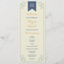 Bokbibliotek Bröllopsmeny Ceremoni Detaljer Program