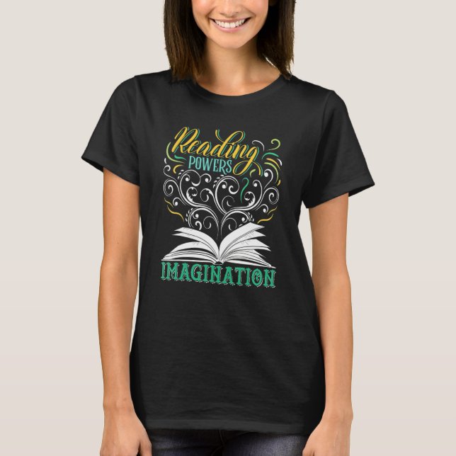 Bokcitat Bokmask Puns Bokläsning Text 1 T Shirt (Framsida)