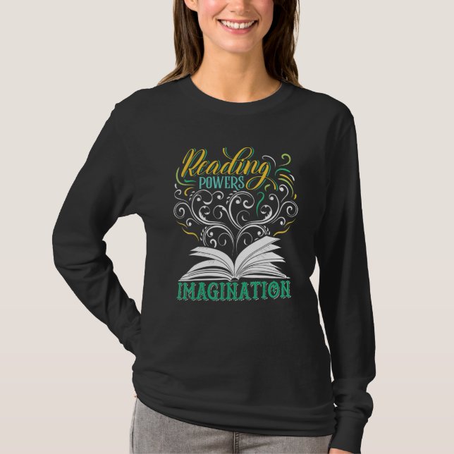 Bokcitat Bokmask Puns Bokläsning Text 1 T Shirt (Framsida)