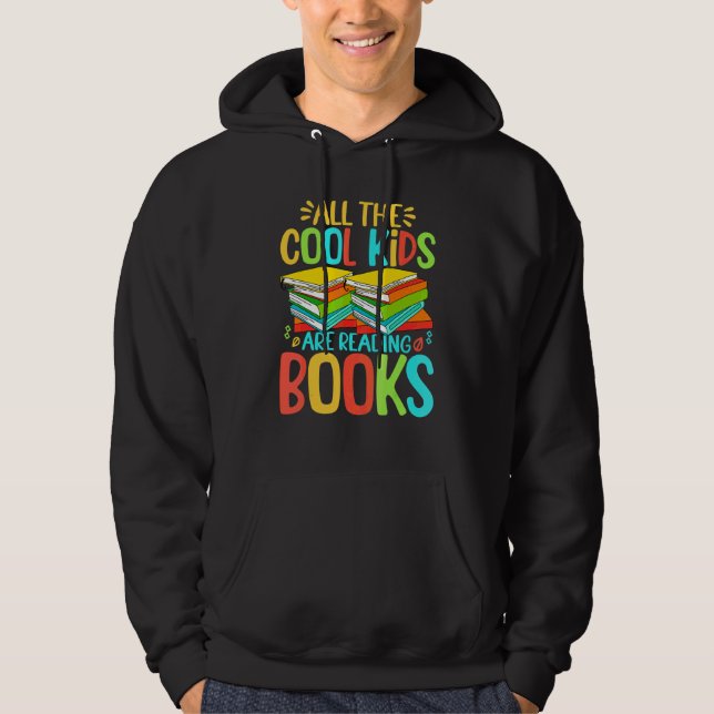 Bokcitat Bokmask Puns Bokläsning Text 2 Hoodie (Framsida)