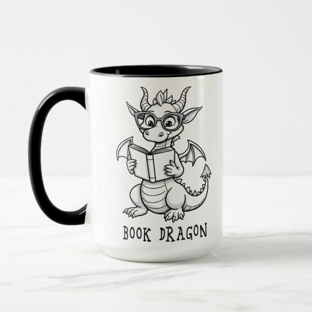 Bokdrake Mugg (Vänster)