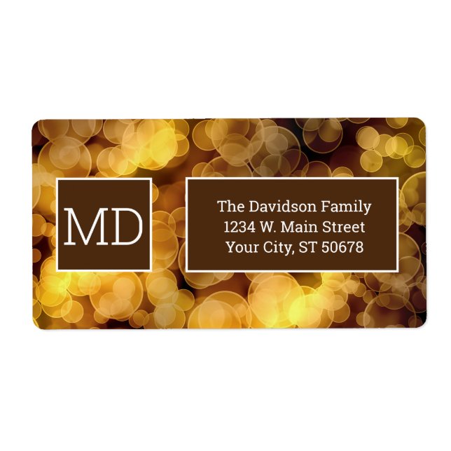 Bokeh Abstrakt Gradient Fraktsedel (Framsidan)