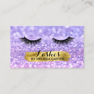 Bokeh Beauty Salon Makeup Artist Lash Extensions Visitkort