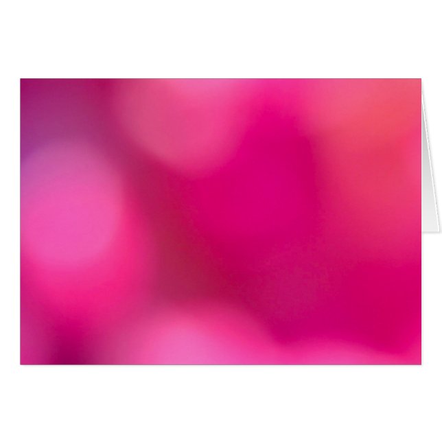 Bokeh Diffusion - Rosa Hälsningskort (Framsidan Horizontal)