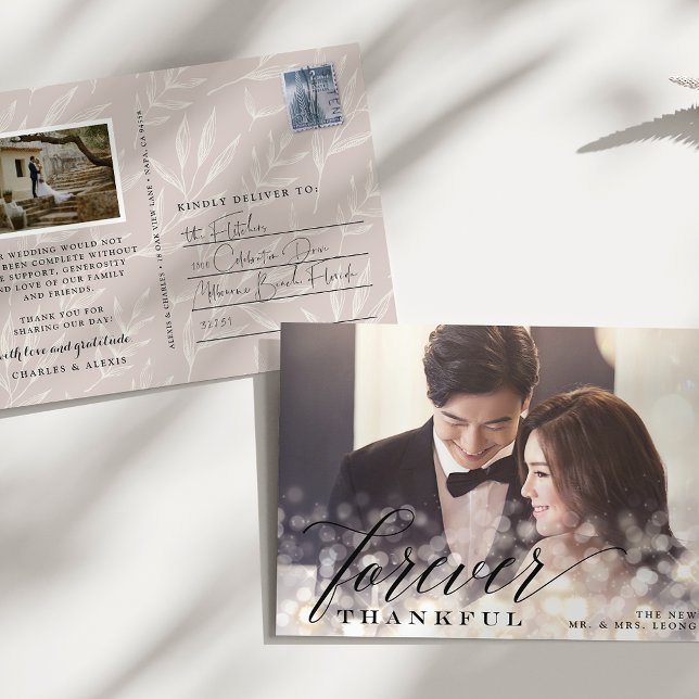 Bokeh Flare Bröllop Photo Tack Vykort (Skapare uppladdad)