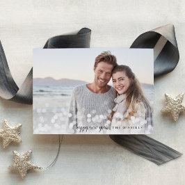 Bokeh Flare | Fotokort för Anpassningsbar Hälsning Julkort