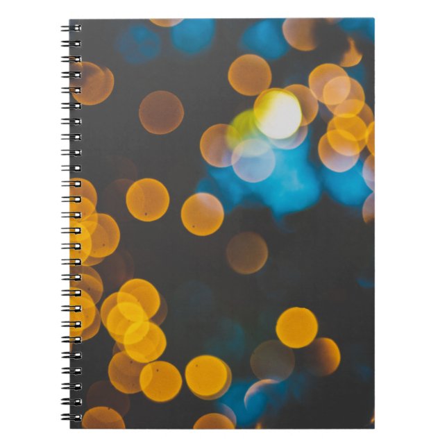 Bokeh-foto digital tapet anteckningsbok (Framsidan)