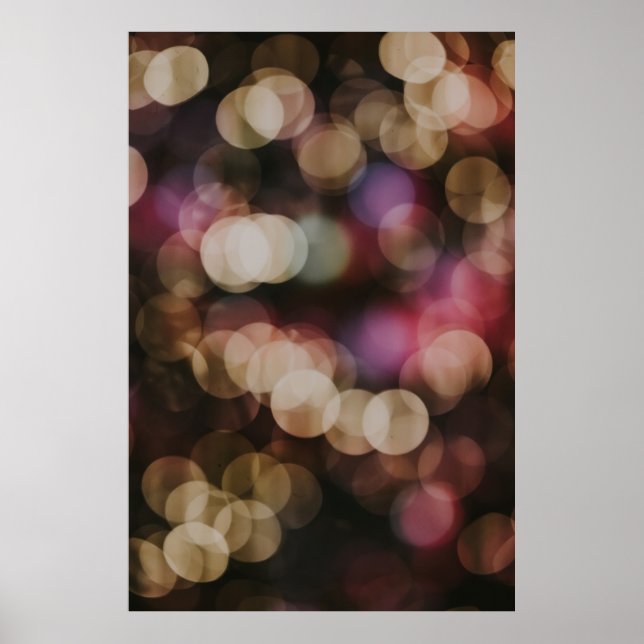 Bokeh-fotografi av ljus poster (Framsidan)