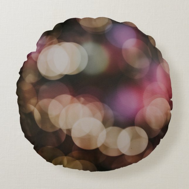 Bokeh-fotografi av ljus rund kudde (Framsidan)