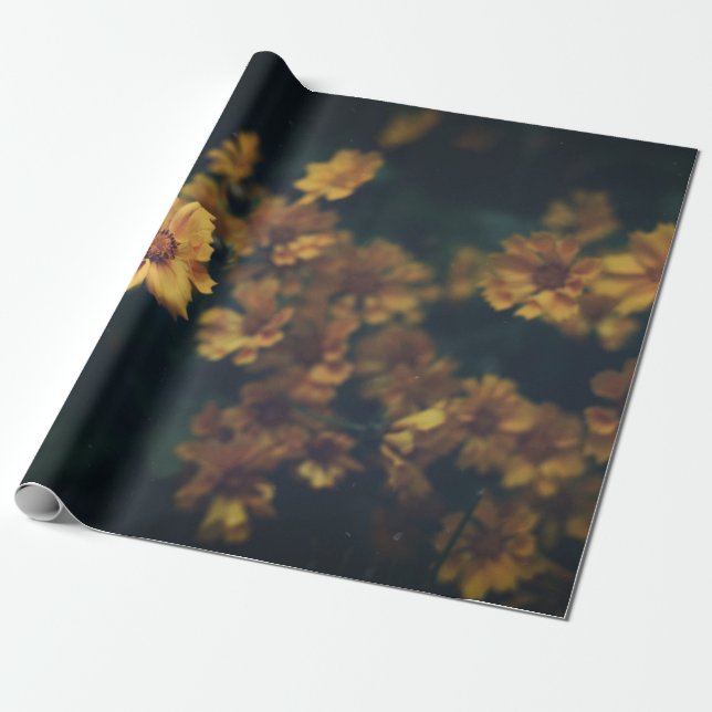 BOKEH FOTOGRAPHY OF GULA BLOMMOR PRESENTPAPPER (Utrullad)