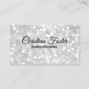 Bokeh Glitter Glamor Visitkort