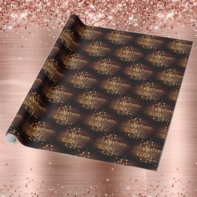 🕎 Bokeh Hanukkah Menorah Presentpapper (Skapare uppladdad)