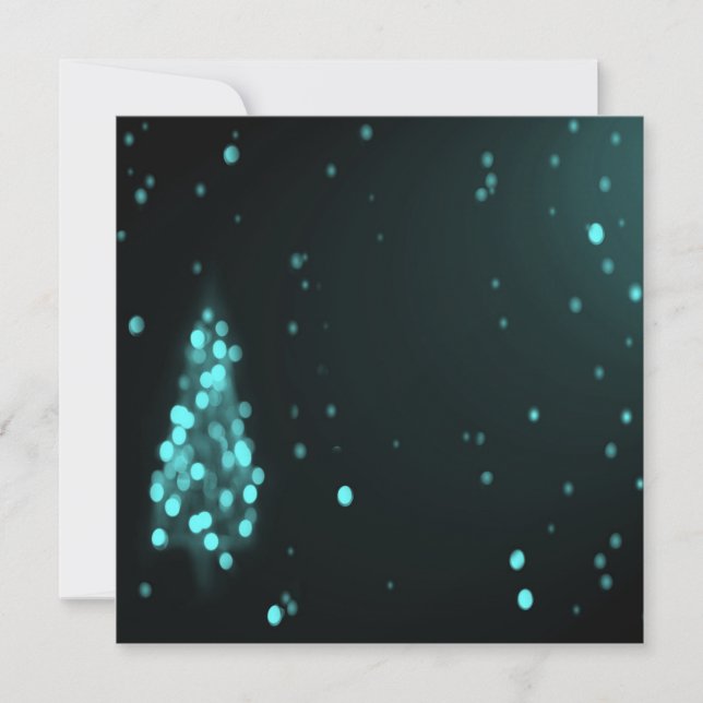 Bokeh Julgran Background - Teal (Framsida)