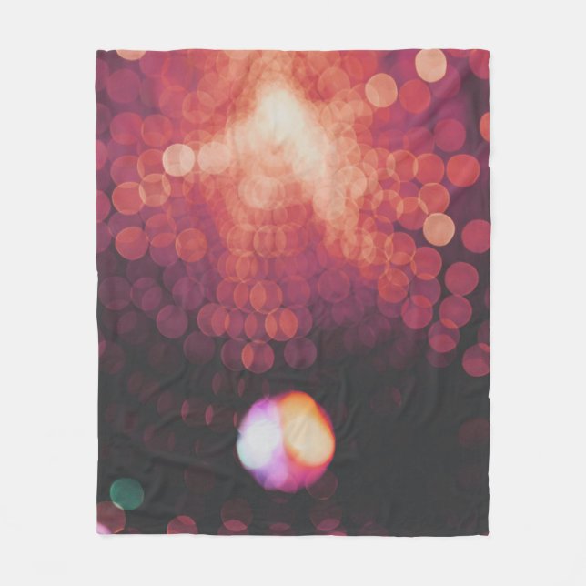 Bokeh light-fotografi fleecefilt (Framsidan)