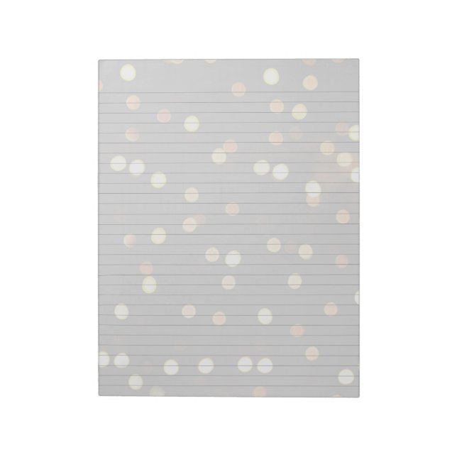 Bokeh-ljus Brevpapper Linjerat Anteckningsblock (Roterad)