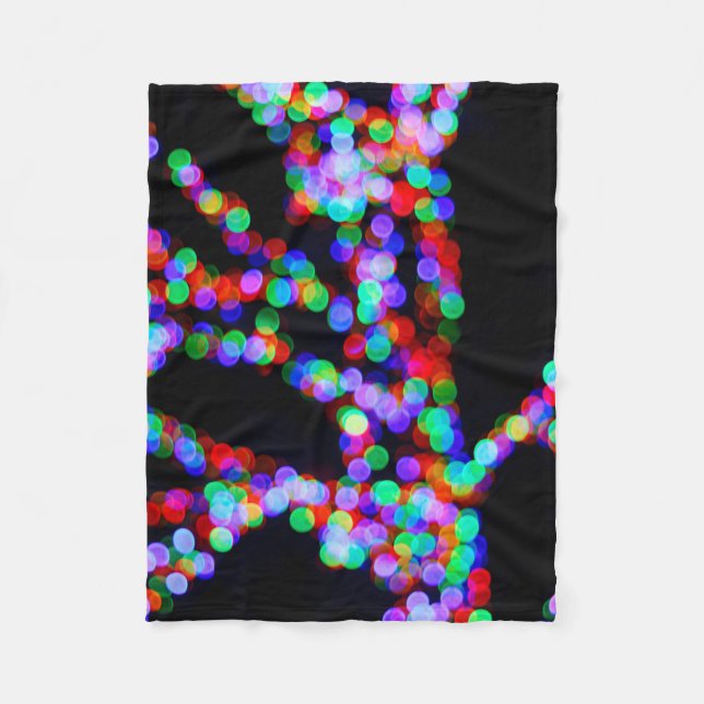 Bokeh ljus fleecefilt (Framsidan)