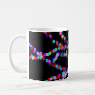 Bokeh ljus kaffemugg