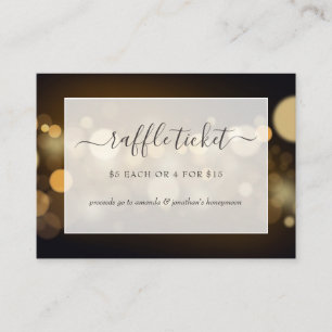 Bokeh Ljus Möhippa Raffle Biljett Tilläggskort