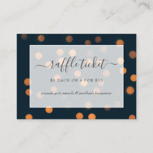 Bokeh Ljus Möhippa Raffle Biljett Tilläggskort