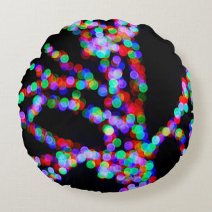 Bokeh ljus rund kudde