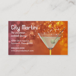 Bokeh Martini visitkort
