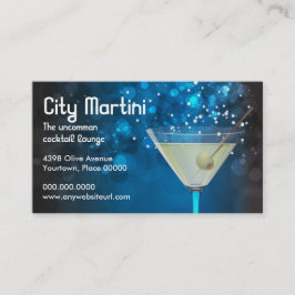 Bokeh Martini visitkort