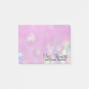 Bokeh Post IT Notes 4x3 (Rosa) Post-it Block