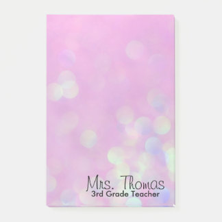 Bokeh Post IT Notes 4x6 (Rosa) Post-it Block