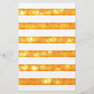Bokeh-ränder orange och vit brevpapper