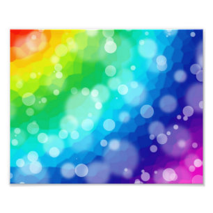 Bokeh regnbågemönster fototryck