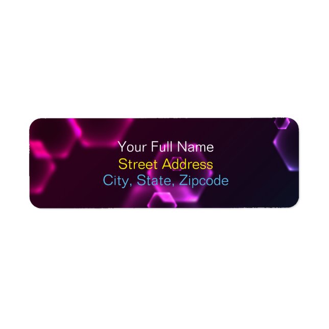 Bokeh, returadressetikett returadress etikett (Framsidan)