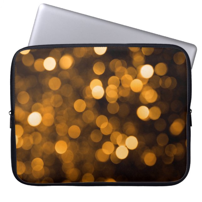 Bokeh struktur ljus bright färg laptop fodral (Framsidan)