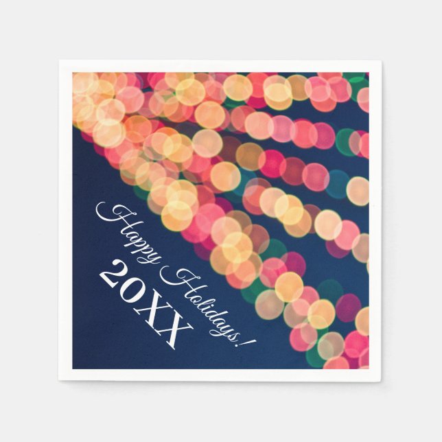 Bokeh Träd Ljus, jul Pappersservett (Framsidan)