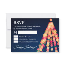 Bokeh Träd Ljussättning, Jul RSVP