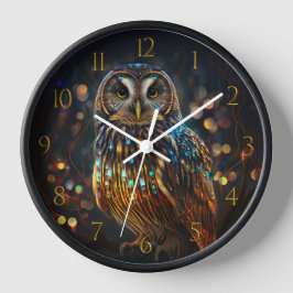 Bokeh Uggla of Light Stor Klocka