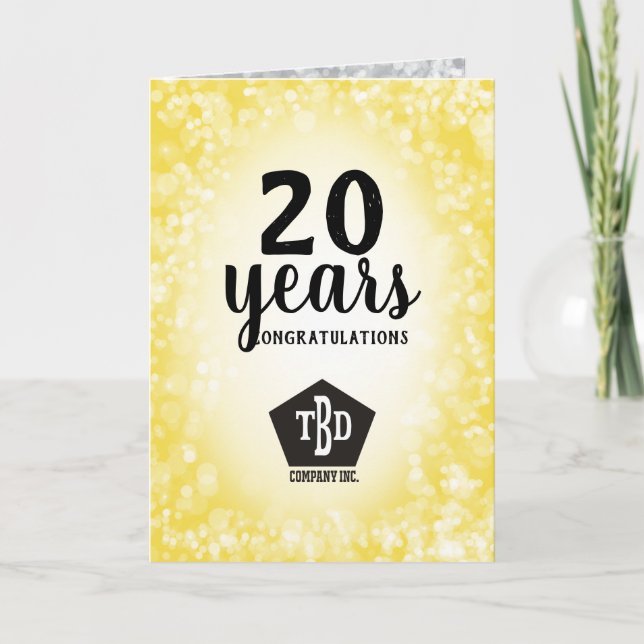 Bokeh universell personalårskort kort (Framsida)