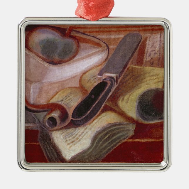 Boken, 1924 julgransprydnad metall (Framsidan)
