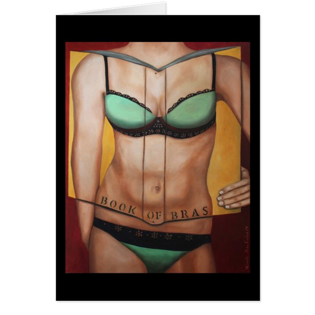 Boken av behå hälsningskort (Framsidan)