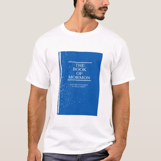 Boken av mormonen täcker skissar t shirt (Framsida)