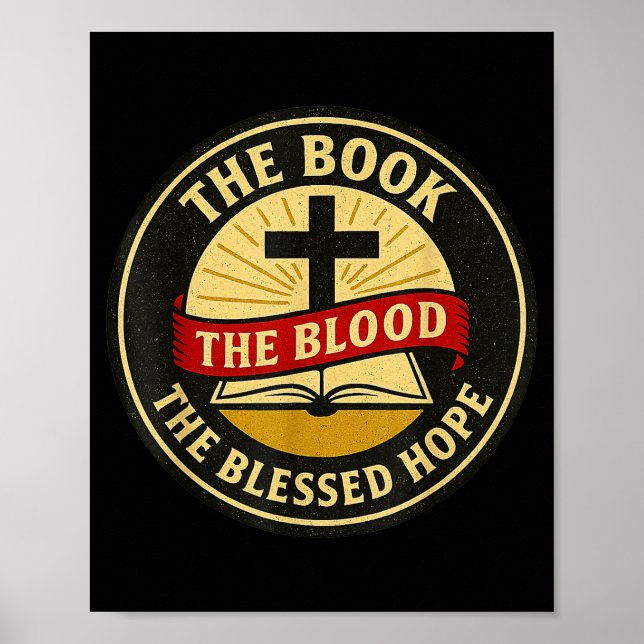 Boken, blod och välsignad förhoppning, Kjv Poster (Framsidan)