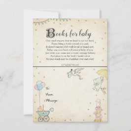 Boken för berättelsebokbaby shower pläterar kortet inbjudningar